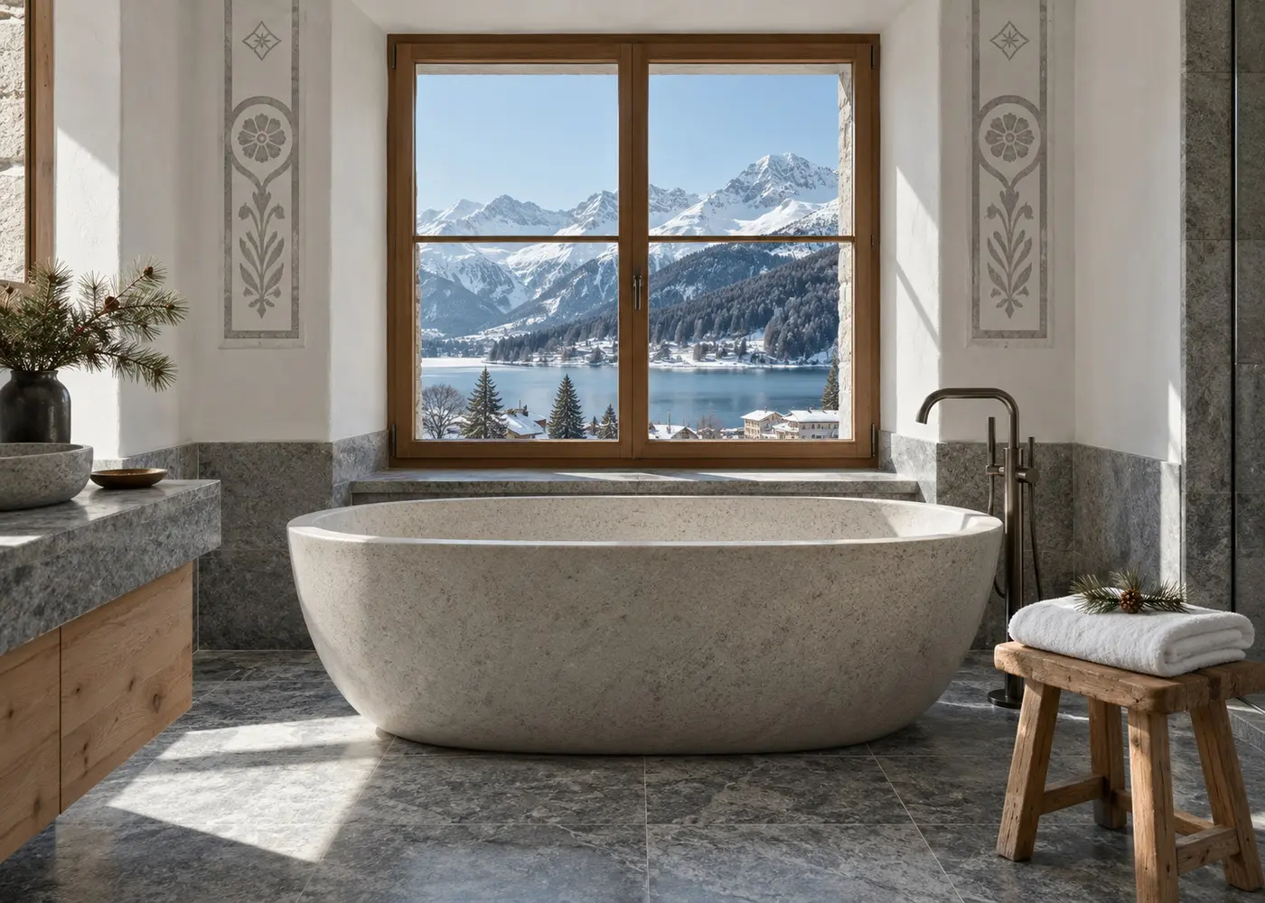 A detail of the Corviglia Junior Suite